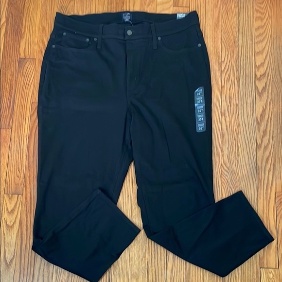 J.crew factory Essential straight jean all-day stretch black size 35T tall Nwt - Picture 3 of 10